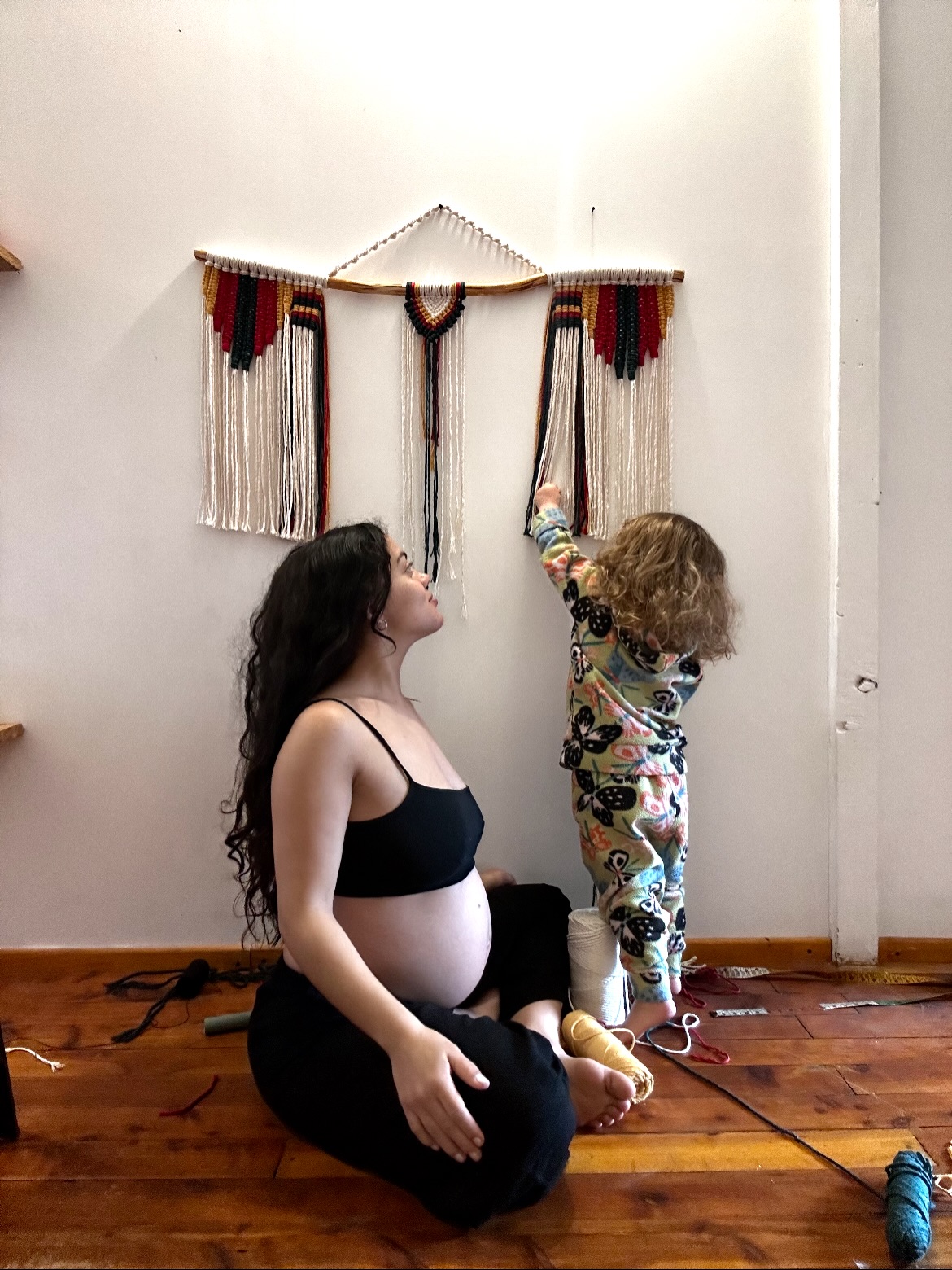 Amanda Francis en su taller, Patagonia